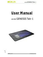 iGREEN GENESIS Tab-1 User Manual preview