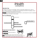 Preview for 1 page of iHealth ALD-602 Intended Use