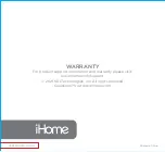 Preview for 8 page of iHome HOLLYWOOD STUDIO XL Quick Start Manual