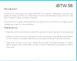 Preview for 2 page of iHome iBTW38N Instruction Manual