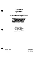 II Morrow Inc. Apollo 800 Pilot'S Manual preview