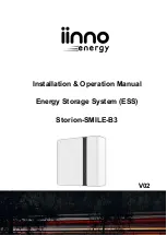 IINNO Energy Storion-SMILE-B3 Installation & Operation Manual preview