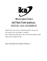 Preview for 1 page of IKA IKA-AG928BVE Instruction Manual