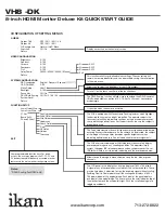 Preview for 4 page of Ikan VH8-DK Quick Start Manual