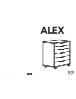 IKEA ALEX Instructions Manual preview