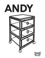 Preview for 1 page of IKEA ANDY DRAWER UNIT W/CASTERS 15X23" Instructions Manual