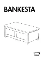 IKEA Bankesta Assembly Manual preview