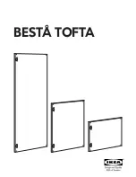 Preview for 1 page of IKEA BESTÅ TOFTA DOOR 24X15" Instructions Manual