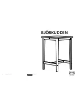 Preview for 1 page of IKEA BJÖRKUDDEN BAR TABLE 28X28" Instructions Manual