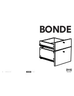 IKEA BONDE Instructions Manual preview