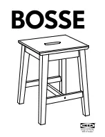 Preview for 1 page of IKEA BOSSE STOOL Instructions Manual