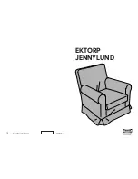 Preview for 1 page of IKEA EKTORP JENNYLUND CHAIR COVER Instructions Manual