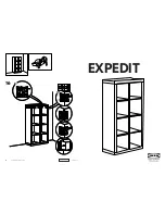 Preview for 1 page of IKEA EXPEDIT BOOKCASE 58 5/8X31 1/8" Instructions Manual