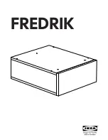 IKEA FREDRIK Instructions Manual preview