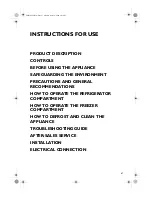 Preview for 1 page of IKEA FROSTIG BC184/18 Instructions For Use Manual