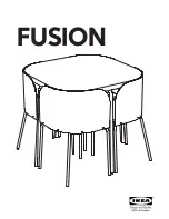 IKEA FUSION TABLEL/4 CHAIRS Instructions Manual preview