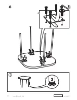 Preview for 8 page of IKEA FUSION TABLEL/4 CHAIRS Instructions Manual