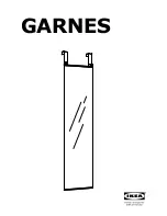 Preview for 1 page of IKEA GARNES Instruction Manual