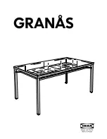 Preview for 1 page of IKEA GRANAS TABLE Instructions Manual