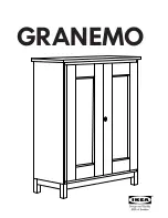 IKEA GRANEMO CABINET 35 3/8X44 7/8" Instructions Manual preview