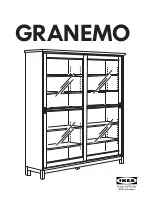 IKEA GRANEMO GLASS DOOR CABINET 64X68" Instructions Manual preview