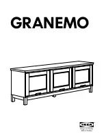 Preview for 1 page of IKEA GRANEMO TV UNIT Instructions Manual