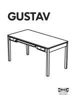 Preview for 1 page of IKEA GUSTAV DESK 59X29 1/2" Instructions Manual