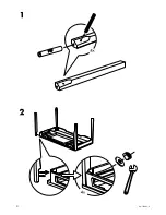 Preview for 4 page of IKEA GUSTAV DESK 59X29 1/2" Instructions Manual