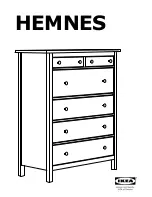 IKEA Hemnes 6-drawer white stain Assembly Instructions Manual preview