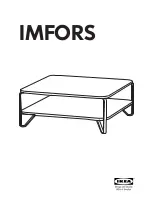 IKEA IMFORS COFFEE TABLE 39X39" Instructions Manual preview