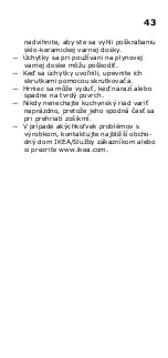 Preview for 43 page of IKEA KASTRULL Manual