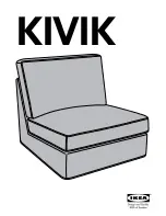 IKEA KIVIK Assembly Instructions Manual preview