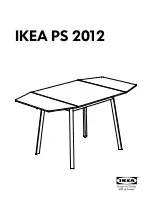 IKEA PS 2012 Assembly Instructions Manual preview