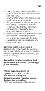 Preview for 55 page of IKEA TOSTHULT LED1731G6 Manual