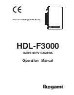 Ikegami HDL-F3000 Operation Manual preview