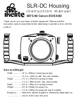 Ikelite 6870.60 Canon EOS 60D Instruction Manual preview