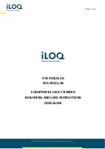 Preview for 1 page of iLoq D5S.(A).SB Series Mounting And Care Instructions