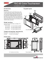 Preview for 1 page of iLumin TSC-30 Installation Manual