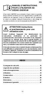 Preview for 17 page of Imetec Asciugacapelli Operating Instructions Manual