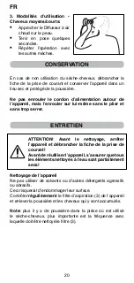 Preview for 22 page of Imetec Asciugacapelli Operating Instructions Manual