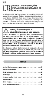 Preview for 38 page of Imetec Asciugacapelli Operating Instructions Manual