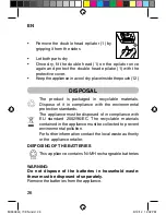 Preview for 30 page of Imetec H7501 Operating Instructions Manual