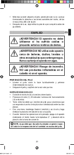 Preview for 23 page of Imetec N1001 Instructions For Use Manual