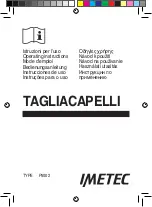 Preview for 2 page of Imetec P5002 Operating Instructions Manual