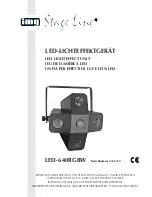 IMG STAGE LINE LED-640RGBW Instruction Manual preview