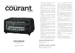 Preview for 1 page of Impecca Courant TO9M1 User Manual