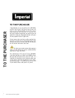 Preview for 2 page of Imperial TMV-1500 Operator'S Manual