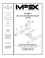 Impex MARCY PT 70 Owner'S Manual preview