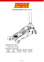 Impos T830003XL User Manual preview