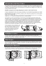 Preview for 7 page of Inax SpaLet Series Installation & User Manual